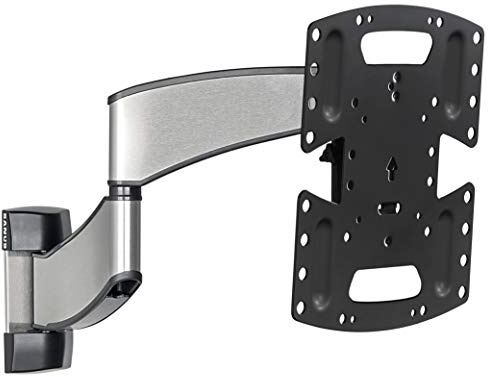 Sanus Premium Full Motion TV Wall Mount for 19 - 40 TVs - Stainless Steel Finish with FluidMotion Design for Smooth Extension, Swivel and Tilt- Low Profile TV Bracket with Easy 3 Step Install