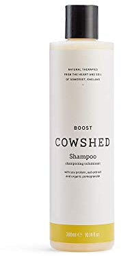 Cowshed Boost Shampoo 300ml | Volumising Shampoo for Fine Hair | Natural, Vegan, & Paraben Free | Cleansing & Detangling with Wheat Protein, Oat Extract, and Lemon