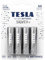 TESLA BATTERIES SILVER+ AA Maximum Power Alkaline Batteries, 10- Year Shelf Life, A Long-lasting Battery Life, Leak-free, LR06, 4 count [Pack of 1]