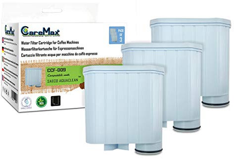 Pack of 3 CareMax CCF-009 Coffee Machine Water Filters Compatible with Philips AquaClean (CA6903/10) & Saeco AquaClean (CA6903/00)