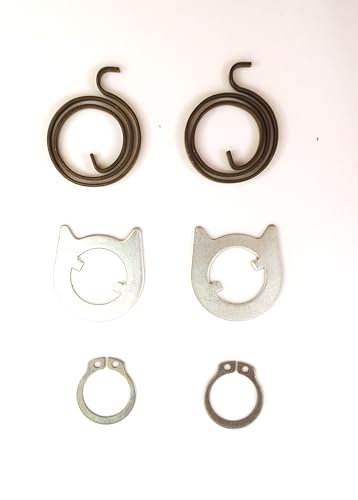 FixitFlo Door Handle KIT for Repairs of 2 Springs 2.5 Turns x 3mm Thick, 2 Cam Washers and 2 Circlipss (KIT 3, ONE KIT)