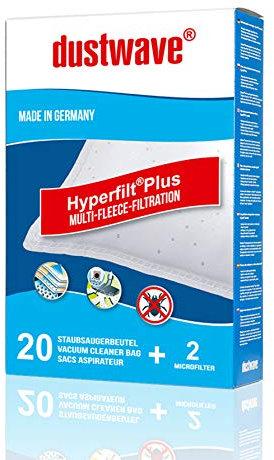 Megapack - 20 Staubfilterbeutel passend für Fakir (nilco) - Premium - TS 710 Staubsauger - dustwave® Markenstaubbeutel/Made in Germany + inkl. Microfilter