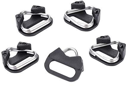 5pcs Camera Strap Triangle Split Ring Hooks, Replacement Alloy Triangle Split Ring Hook for Camera Shoulder Strap
