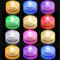 Mini Unterwasser Licht, RGB Wasserdichte LED Teelichter, Batteriebetriebenes Flammenloses Wasserdichte Poollicht für Vase, Garten,Hochzeitsdekoration, Party, Aquarien, Schwimmbäder, 12 Stück