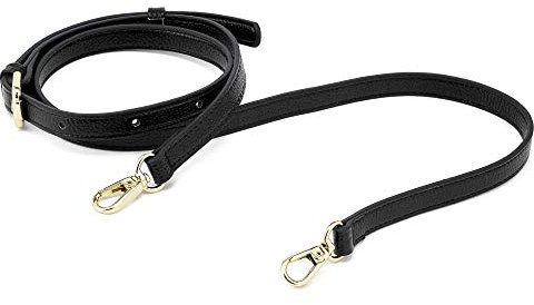 ZOUIQSS Frauen Leder Schulterriemen Trageriemen,Tasche Schultergurte Gurt Riemen für Geldbörse Handtaschen,verstellbare Ersatz Crossbody Bag Strap Tragegurt Umhängegurt (schwarz)