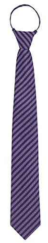 WANYING Homme 7cm Cravate Étroite Pré-nouée avec Fermeture à Glissière Sécurité Cravate Décontractée Business Longueur 48cm - À carreaux
