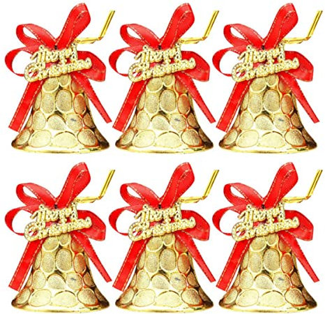 6PCS Weihnachtsglocke Weihnachtsdekoration für Zuhause Weihnachtsbaum Ornament Anhänger Neujahr 2022 A,Russische Föderation