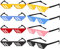 Aicharynic Pixel Sonnenbrille, Farben Partybrille Mosaik Brille, Thug Life Brille MLG Shades Farben Party Brille Lustige Brillen für Fasching, Musikfestivals, Party, Bar