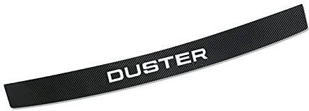 Auto Kohlefaser Heckstoßstangenschutz für Ren-ault Dacia Duster Logan SANDERO Jogger Spring, Kofferraum Schutzbrett Ladekantenschutz Anti-Kratz Dekoration Aufkleber Styling Zubehör