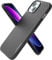 Smartish iPhone 14 Slim Case - Gripmunk Compatible with MagSafe [Lightweight + Protective] Thin Grip Cover with Microfiber Lining - Black Tie Affair
