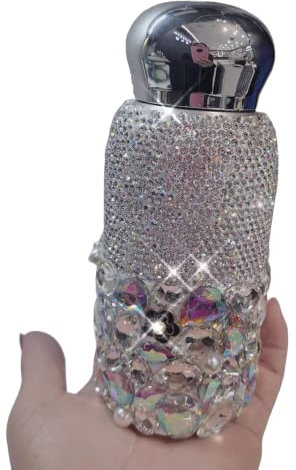 Thermos Tasse Tasse De Voyage Bling Strass Brillant Bouteille D'eau En Acier Inoxydable Diamant Flacon Vide Bouteille Pour Noël Anniversaire Saint Valentin Cadeau D'anniversaire,D