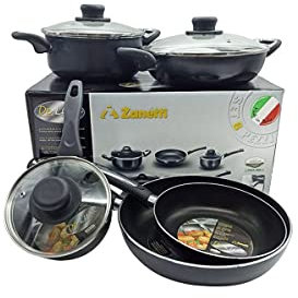 Batteria Pentole 8 Pezzi Deluxe