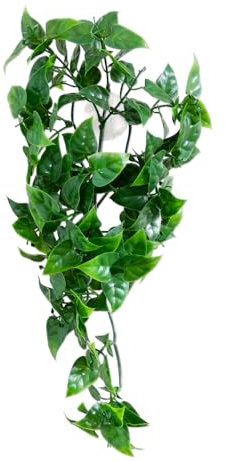 Kunstpflanze Bambus/Cannabis/Weinrebe 30-60 cm - Hängepflanze für Terrarien - Terrarium Plants (Weinrebe, small)