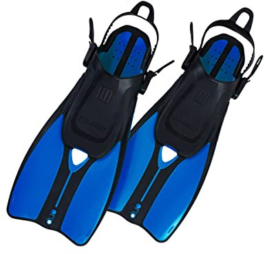 OCEAN REEF - Duo - Reiseflossen - 7 Farben und 2 Größen (Blau, L/XL)