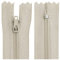 AERZETIX - C63465-10er-Pack Spiralreißverschlüsse Nr. 3 - Nicht trennbar 40 cm aus Nylon - selbstblockierender Schieber aus Metall - Kleidung nähen Hosen kurzwaren - Farbe beige - hell