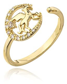 Verstellbarer Schmuckring for Damen, Verlobungsring for Mädchen, Ringe, Damenring, Herrenschmuck, Mädchen, Finger, verstellbar, Pegasus-Form, geometrischer Ring, weibliches Öffnungsdesign, verstellbar