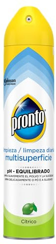 Pronto Limpiador Multisuperficies Aroma Cítrico Spray, Limpia Suavemente el Polvo y la Suciedad, 250 ml