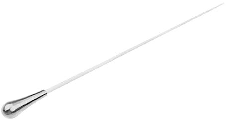 huwvqci Baguette de direction professionnelle en métal avec poignée en métal pour orchestre, bâton de direction d'orchestre, baguette de direction en métal, accessoire d'instrument à cordes
