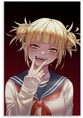 MHA Toga AnimeCanvas-Poster, dekoratives Gemälde, Leinwand-Wandposter und Kunstdruck, modernes Familienschlafzimmer-Dekor-Poster, 20 x 30 cm