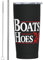 FJAUOQ Boats and Hoes 2024 Election Stainless Steel Skinny Tumbler Travel Cup 20 Oz Double Wall Slim Insulated Coffee Mug with Splash Proof Lid & Straw & Cleaning Brush for Home Office