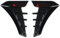 3D Metall Embleme für Mitsubishi Grandis Carisma Eclipse Cross Fortis Auto Chrom Emblem Aufkleber Körper Logo Buchstaben Sticker Zeichen Styling Zubehör Abzeichen,Gloss Black
