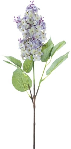 mucplants künstliche Syringa Spray Flieder Stiel Stecker Kunstblume Kunstpflanze ca. 52 cm (Lavendel)