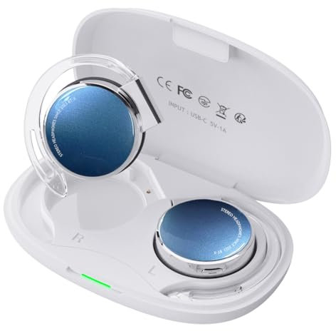 On Ear Bluetooth 5.3 Wireless Headphones With Open Ear Clip and Ear Hook - Earhooks Clip Over Ear Earphones for Home