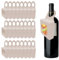 Scatole per Bottiglie di Vino in Carta Kraft da 25 Pezzi con Finestra, Dimensioni: 3,5 X 3,5 X 1,2 Pollici, Scatole Regalo da Appendere, Scatole Decorative per Bomboniere, Scatole per Vino(Bianco)