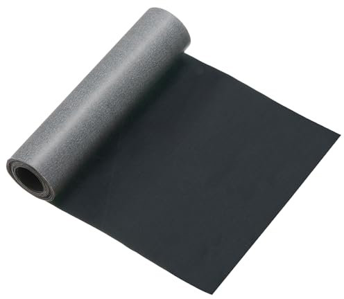 PATIKIL Fabric Patches 63x4 Inch, Iron-on Nylon Roll, Black, 1 Pcs