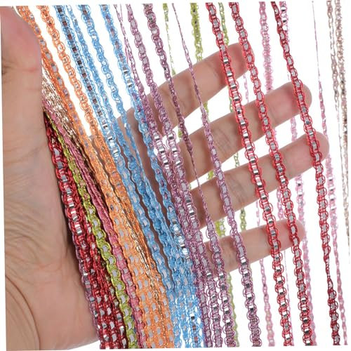 Wedhapy Rideau Anti-Mouches de Porte 39 37 x 78 74 Pouces Extra Long Style Pampilles léger Brillant décoratif pour Portes cloisons fenêtres Portes Couleur Arc-en-Ciel