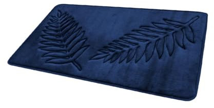F Fityle Tapis de Bain Absorbant pour Salle de Douche Moderne, Bleu