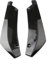 EsprAL 2PCS Auto ABS heckspoiler Ecke Hecklippe Winkel Wrap Angle, Für BMW F11 F20 F21 F25 F26 F30 F31 F34 F80 E84 Heck Stoßstange Diffusor Splitter Spoiler Protector,A/Black-45CM