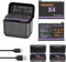 Shentec Batería de Ion de Litio de 2800mAh para cámara de acción X4, Accesorios X4, batería de Repuesto, con Funda Protectora