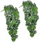 Künstliche Hängepflanzen Set – 2er Pack Kunstpflanzen Hängend mit Monstera Deliciosa – Grüne Deko für Wohnzimmer, Bad, Balkon – Rankenpflanzen