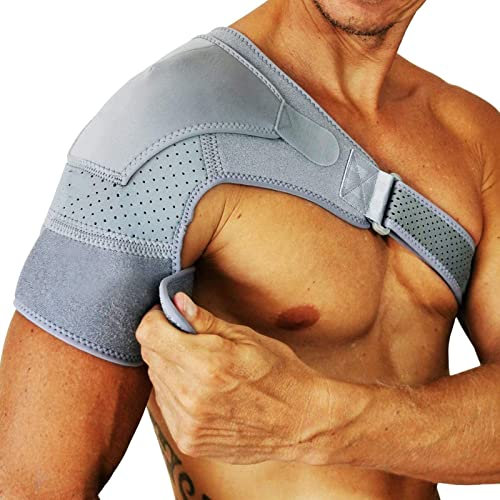 LTEJUMQ Manguito Rotador, Hombrera Deportiva, Apoyo de Hombro de Neopreno Transpirable para Alivio del Dolor en Las Articulaciones de la Artritis, Protección de Hombro