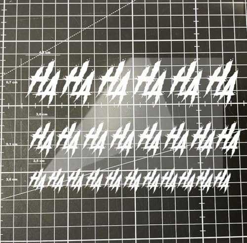 Joker HAHAH Auto Aufkleber Sticker Groß Schrift Hahaha Autoaufkleber e Für Alle Glatten Flächen