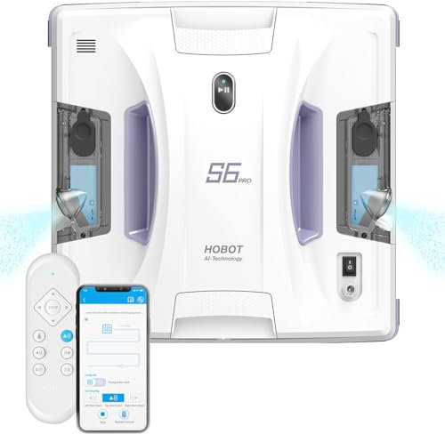 Sichler Exclusive Putzroboter: HOBOT S6 Pro Profi-Fensterputz-Roboter, Versandrückläufer (Elektrischer Fensterputzer, Fensterputzautomaten, Scheibenwischer)