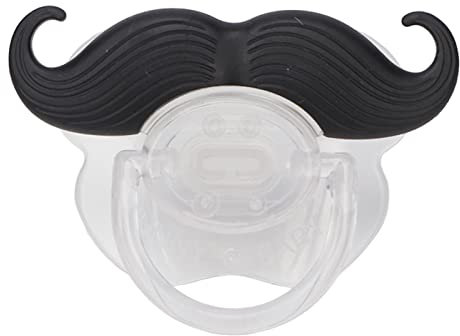 Schnurrbart-Schnuller, lustiger Baby-Schnuller mit Silikon-Bart-Design, schön für Neugeborene, BPA-frei, unverfälscht, lebensmittelechtes Material, unterstützt die organische Mundentwicklung