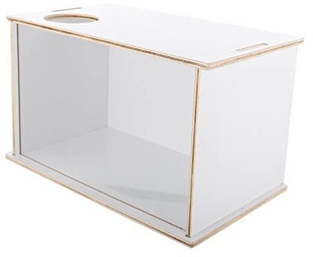 Kisangel Hamster Sandbad Toilettenbox Aus Acryl Transparent Multifunktions Sandbad Für Chinchilla Und Kleintiere Haushalt Hamsterpflege