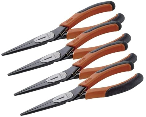 Bahco 2430G-200 Long Nose Plier 200MM (Pack of 4)