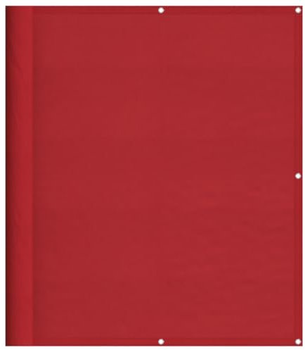 vidaXL Balkon-Sichtschutz Rot 120x1000cm 100% Polyester-Oxford