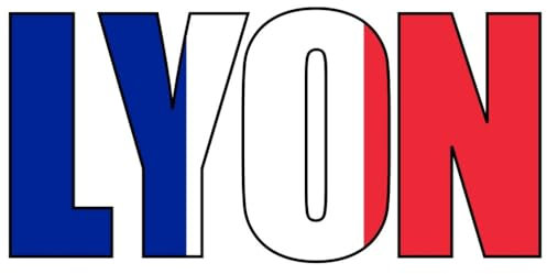 skyline4u Aufkleber Lyon Schriftzug für LKW, Kfz Wohnmobil Motorrad Sticker uv beständig 20 x 10cm