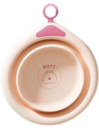 Bassine à laver pliable pour bébé en polypropylène + TPE - Petite baignoire pour le visage et les pieds - Hygiène antidérapante - Accessoires de voyage pour nourrissons
