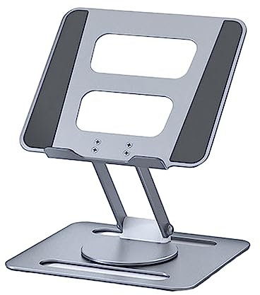 Laptop-Ständer, Aluminiumlegierung, zusammenklappbar, um 360 Grad drehbar, für Notebooks, Zeichentafeln, Kühlhalterung
