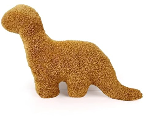 zingking Kuscheltier Dino Chicken Nugget, Dino-Nugget Plüschtier, Chicken Nugget Stofftier, Plüsch Dino Chicken Nugget Kissen Puppe Geschenk für Fans Kinder B