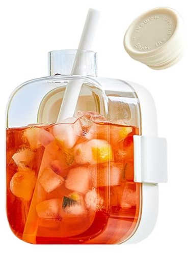 Botella con molde de hielo, 2 en 1 para zumos congelados, molde para hielo, para viajes, casa, oficina, fiestas, camping, playa, picnic, excursiones, bar, club, apartamento, caravana, vino