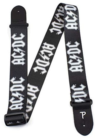 Perri's Leathers Ltd.- Guitar Strap- Polyester- Official Licensing- ACDC- Adjustable- For Electric/Bass/Acoustic Guitars- (LPCP-1034)