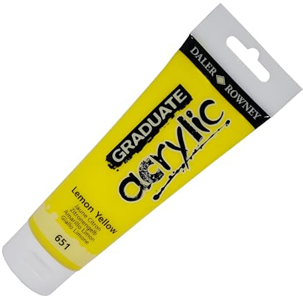 Daler-Rowney Acrylic 120 ml Tube - Lemon Yellow