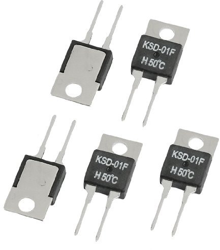 sourcing map 5 Stk 50 Celsius keine offenen Normaltemperatur Schalter Thermostat KSD-01F H50