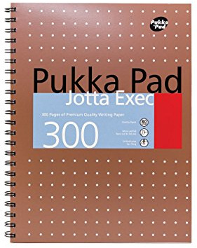 Pukka Pad Exec Jotta Pad Notizblock Book A4 + spiralgebunden 300 Papier 80 gsm x 1 single